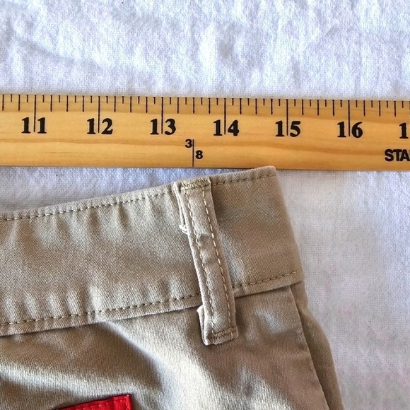 Dickies Slim Chino Boot Cut Tan Pants Size 8 Long - Picture 3 of 10
